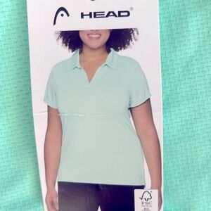 XL:  HEAD Golf shirt mint green